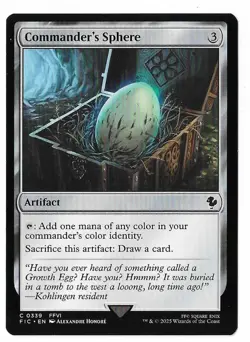 MTG Commander's Sphere Final Fantasy Commander (FIC) Common Magic #0339 Unplayed - Image 1