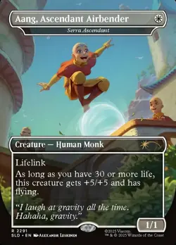 MTG Aang, Ascendant Airbender - Serra Ascendant, Secret Lair Drop Series, Near M - Image 1