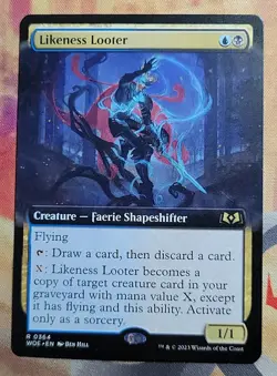 Likeness Looter (Extended Art) MTG Wilds of Eldraine (WOE) (NM) - Image 1