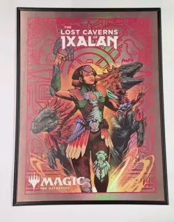 MTG Magic the Gathering Lost Caverns of Ixalan Framed Foil Promo Poster READ - Image 1