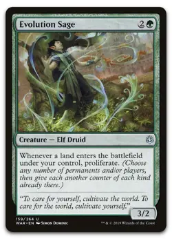 Evolution Sage #159 (NM) War of the Spark WAR Magic MTG - Image 1