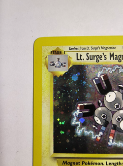 Pokemon TCG Lt. Surge's Magneton Gym Heroes 8/132 Holo Unlimited Rare NM - Image 3