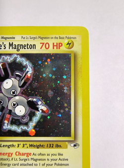 Pokemon TCG Lt. Surge's Magneton Gym Heroes 8/132 Holo Unlimited Rare NM - Image 4