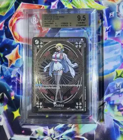 BGS 9.5 Stussy SR SP Parallel ONE PIECE English A Fist of Divine Speed OP07-085 - Image 1