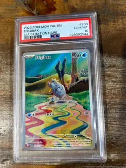 Pokemon 2023 Paldea Evolved Illustration Rare FRIGIBAX #208 PSA 10 Gem Mint RARE - Image 1