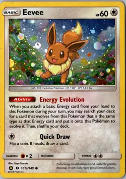 Eevee 101a/149 Promo Alternate Art Promos MP Pokemon Card - Image 1