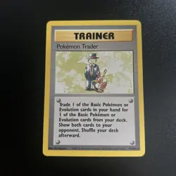 Pokemon Trader 77/102 Base Set Rare Trainer Collection WOTC Set Ken Sugimori Art - Image 1