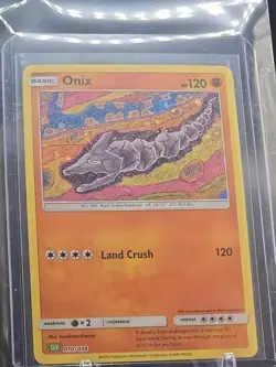 Pokemon Classic Collection Onix Holo CLV 010/034 - Image 1
