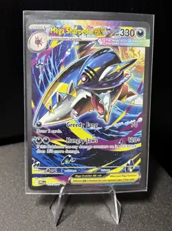 Pokemon TCG Phantasmal Flames Mega Sharpedo Ex 127/094 Special Illustration Rare - Image 1