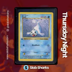 1999 POKEMON BASE SET SHADOWLESS 1ST EDITION #41/102 SEEL - Image 1