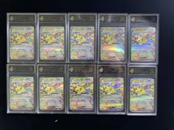 2025 Pokemon TCG JPN Mega Drem ex Pikachu ex H M2a 044/193 RR RPA 10 Lot*10 PC46 - Image 1