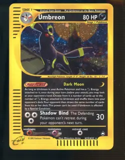 Pokemon Aquapolis Umbreon Holo E-Reader H29 - Image 1