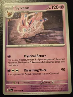 Sylveon 022/064 Uncommon Scarlet & Violet: Shrouded Fable Pokemon TCG - Image 1