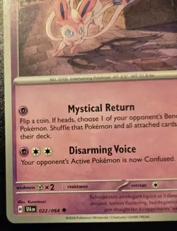 Sylveon 022/064 Uncommon Scarlet & Violet: Shrouded Fable Pokemon TCG - Image 4