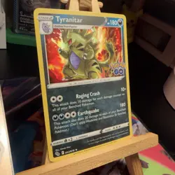 Tyranitar 043/078 STAMPED Pokemon GO Holo Rare Pokemon TCG MINT - Image 2