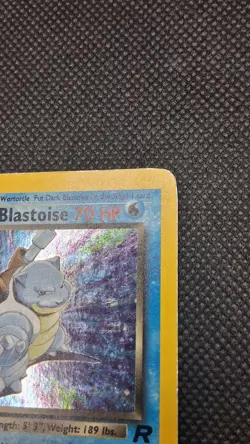 Pokemon Dark Blastoise 3/82 Team Rocket Holo Rare Vintage WOTC With SWIRL Rare! - Image 3