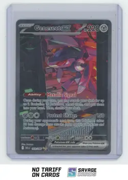 2025 Pokemon Black Bolt Full Art Genesect ex #169/186 - Image 1