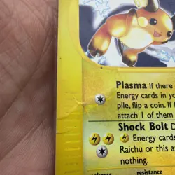 Pokemon Raichu Expedition Base Set 61/165 Reverse Holo Rare HP - Image 3
