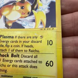 Pokemon Raichu Expedition Base Set 61/165 Reverse Holo Rare HP - Image 4