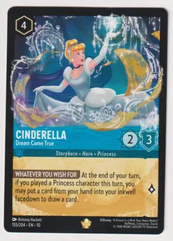 Cinderella Dream Come True Disney Lorcana 155/204 Whispers in the Well - Image 1