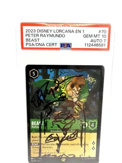 Peter Raymundo - Stitch Original Artist -Lorcana Beast PSA/DNA Cert - Disney 10 - Image 3