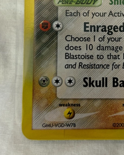 Pokemon TCG EX Crystal Guardians Holo Blastoise Delta Species #2/100 - NM - Image 2