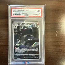 POKEMON PSA 9 2024 SV Shrouded Fable Houndoom 066/064 IR TCG Mint Illustration - Image 1