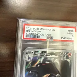 POKEMON PSA 9 2024 SV Shrouded Fable Houndoom 066/064 IR TCG Mint Illustration - Image 2
