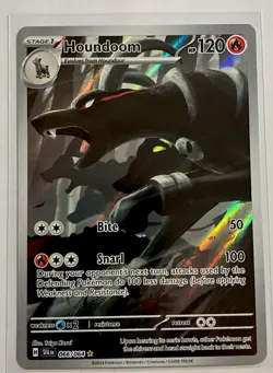 Houndoom 066/064 NM Illustration Rare English Sv Shrouded Fable Holo Pokemon TCG - Image 1