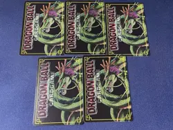 Lot of 5 Vintage Dragon Ball Z Carddass Prism Cards Japan 2004 Rare Holo Set - Image 2