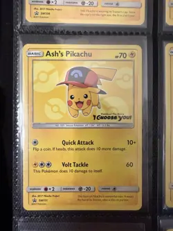 Ash's Pikachu Set 2017 Promo Card Pokemon 'I Choose You' Movie SM108-114 NM/M - Image 5