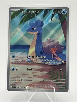 Pokemon Destined Rivals Misty's Lapras Holo Illustration Rare Card 194/182 SV10 - Image 1