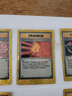 Lot of 8 Holo Trainer Pokemon Sticker Cards Nintendo 1999 - Image 3