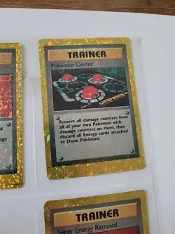 Lot of 8 Holo Trainer Pokemon Sticker Cards Nintendo 1999 - Image 4