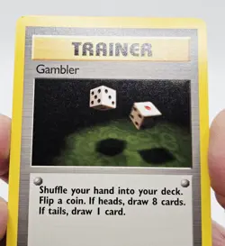 Gambler 60/62 Pokemon Card Fossil Set 1st Edition Common 1999 Trainer WOTC - Image 4