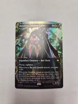 Zoraline, Cosmos Caller (Borderless) (Raised Foil) Bloomburrow Foil - Image 1
