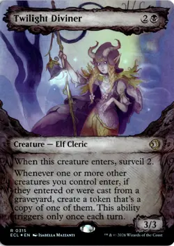 Twilight Diviner (Showcase) FOIL 315 ECL Lorwyn Eclipsed NM - Image 1