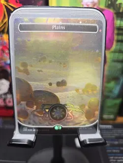 Plains (486) (Borderless) (Galaxy Foil) Unfinity Foil - Image 2