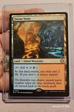 🔥 MTG - Steam Vents - Lorwyn Eclipsed ECL Regular Rare #267 NM 🔥 - Image 1