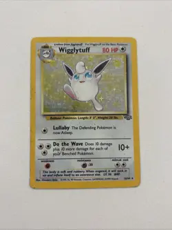 RARE Vintage Pokemon TCG Jungle Unlimited Wigglytuff 16/64 Holographic Card 1999 - Image 2