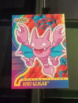 Gligar #207 TOPPS Pokemon Card - Johto Series 1 - Image 1