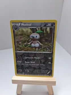 Pokemon Nuzleaf 72/122 Reverse Holo Uncommon LP 2016 BREAKpoint TCG - Image 1