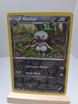 Pokemon Nuzleaf 72/122 Reverse Holo Uncommon LP 2016 BREAKpoint TCG - Image 2