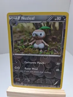 Pokemon Nuzleaf 72/122 Reverse Holo Uncommon LP 2016 BREAKpoint TCG - Image 3