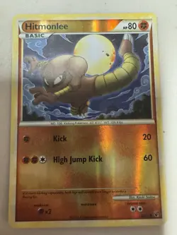 Pokemon TCG Hitmonlee 52/90 Undaunted Reverse Holo LP - Image 2