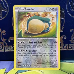 Pokemon TCG Snorlax Fates Collide 77/124 Reverse Holo Rare MP - Image 1
