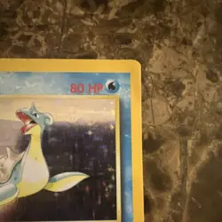 Pokemon TCG Lapras Fossil 10/62 Unlimited Holo Rare 1999 80 HP Basic DMG - Image 4