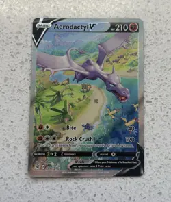 Pokemon Aerodactyl V 180/196 Alt Art Holo Rare 2022 Lost Origin TCG Card - Image 1