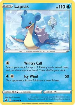 Lapras (Reverse Holofoil) 029/198 Pokemon NM - Chilling Reign - Image 1