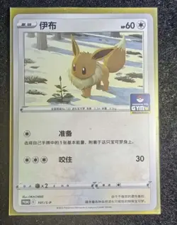 2024 Pokemon TCG Chinese Card PROMO 101/S-P Eevee.GYM SE58 - Image 1